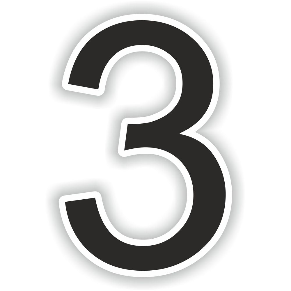 Number 3 Black