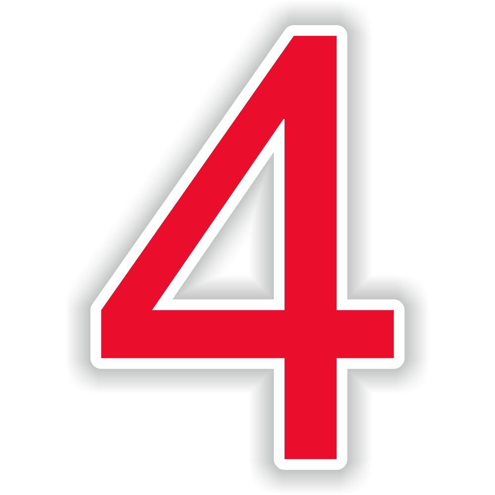 Number 4 Red