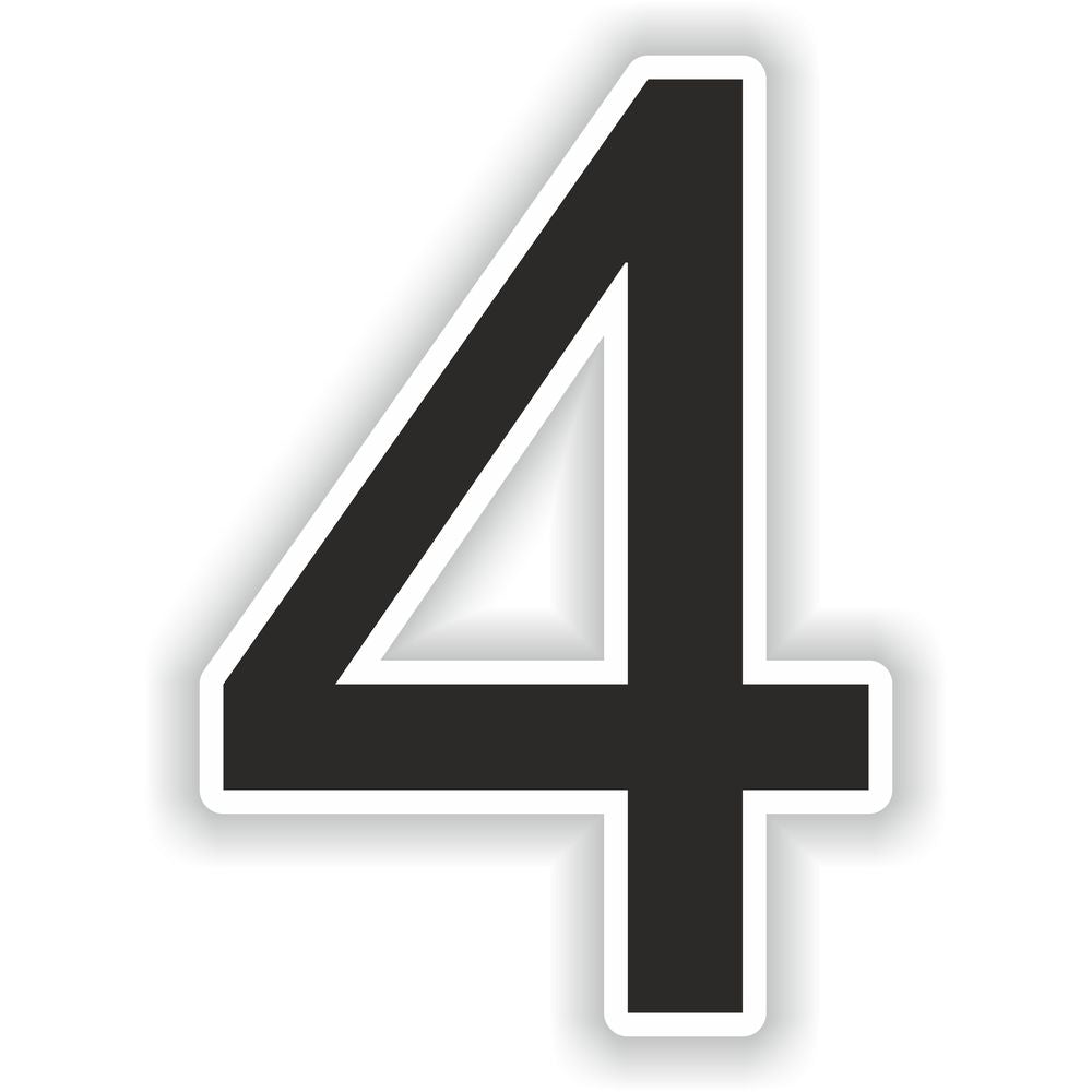 Number 4 Black