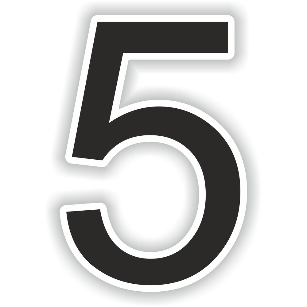 Number 5 Black