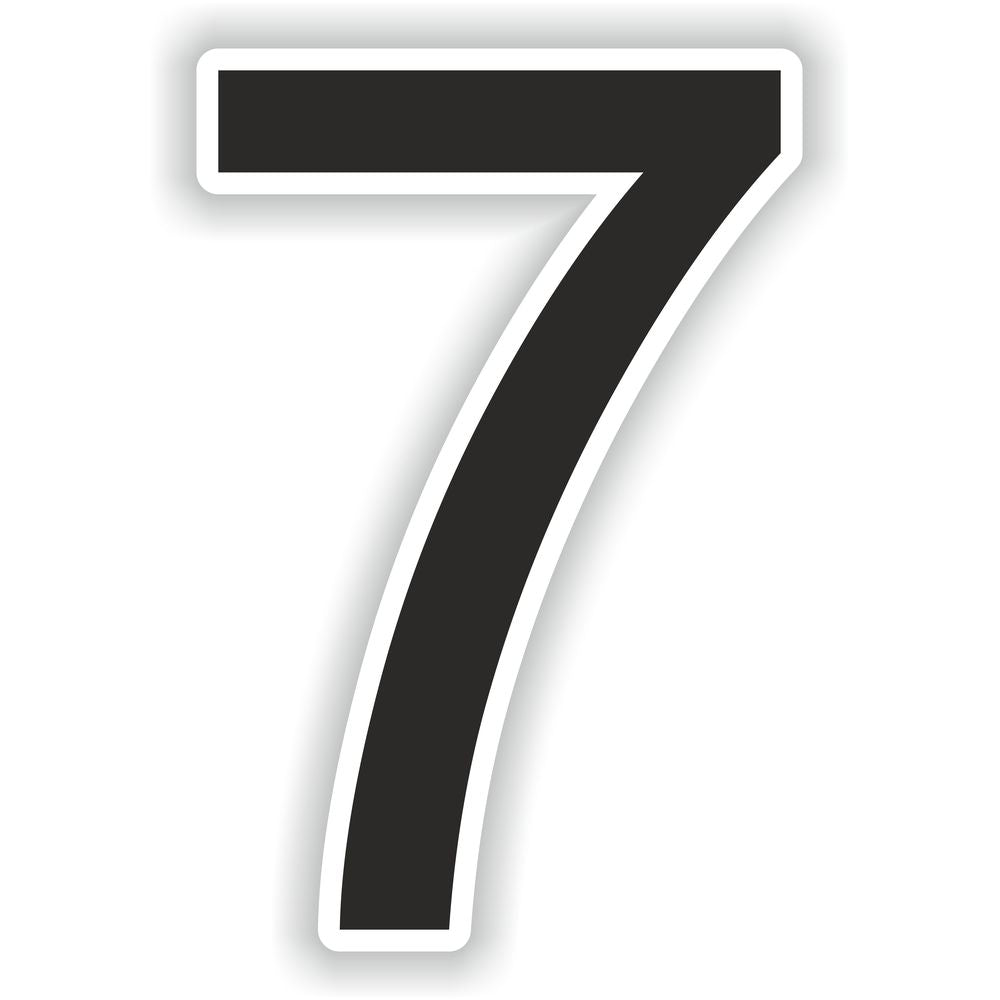 Number 7 Black