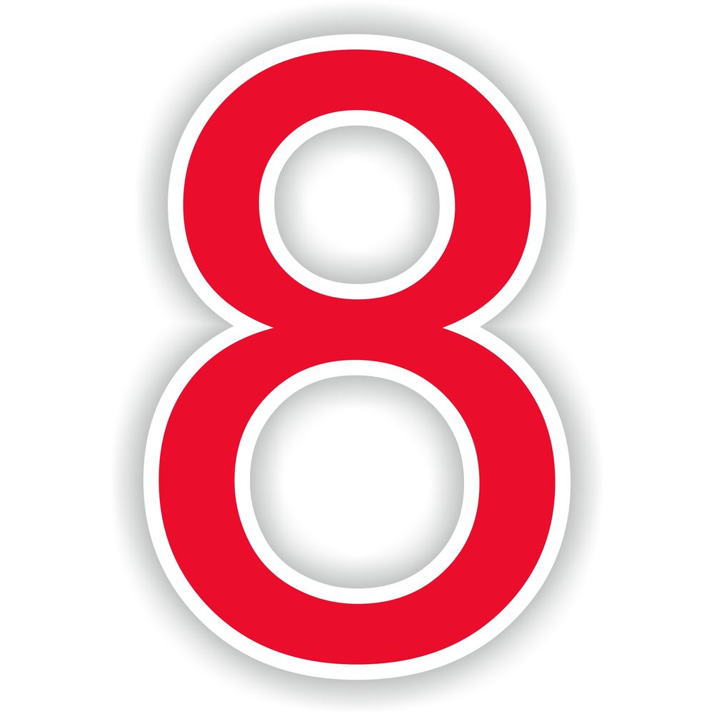 Number 8 Red