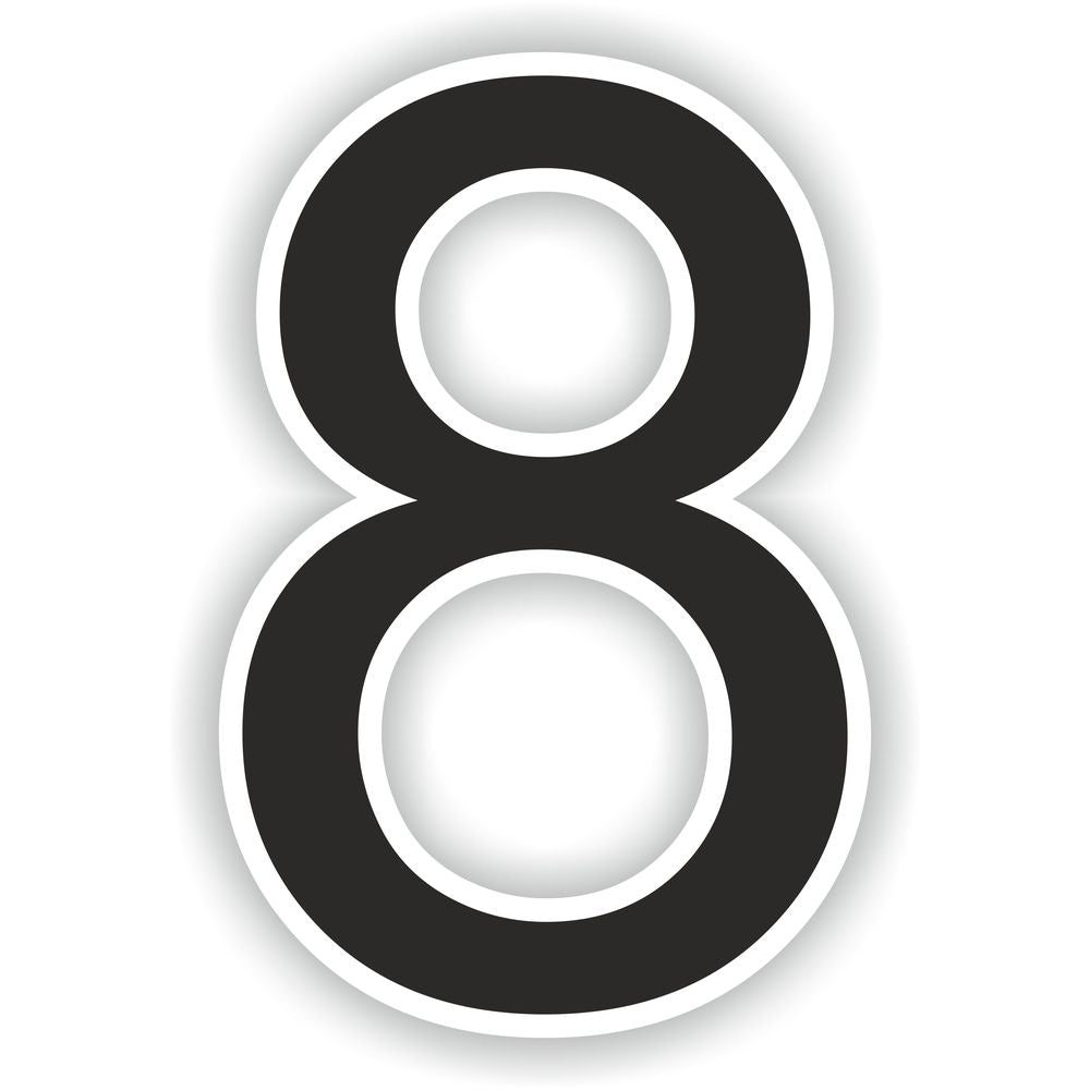 Number 8 Black