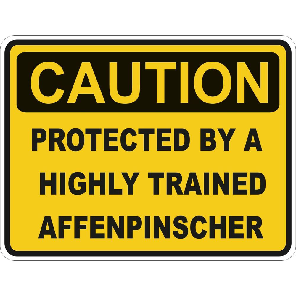 Caution Affenpinscher