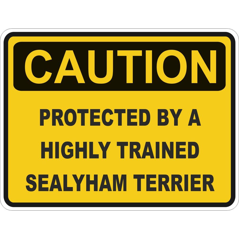 Caution Sealyham Terrier