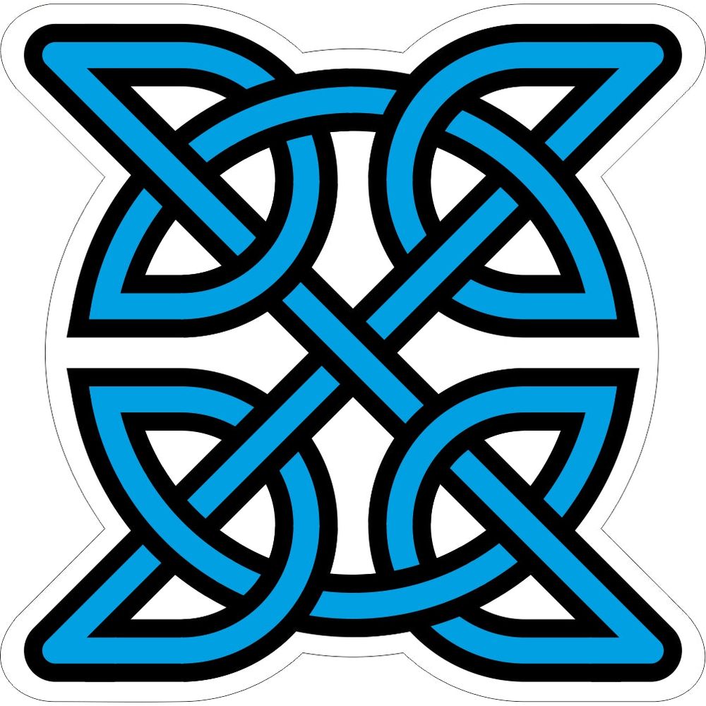 Celtic Knot Cyan