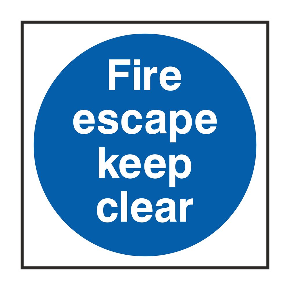 Fire Escape Keep Clear