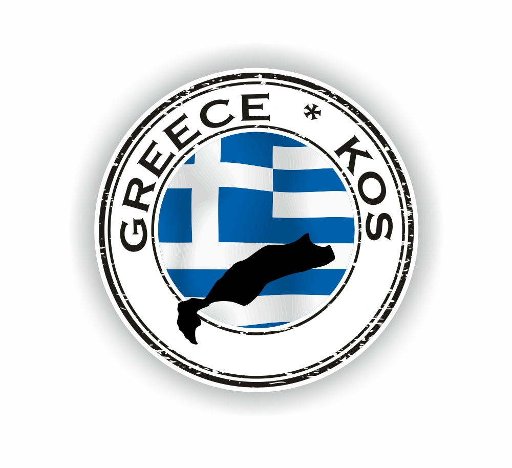 Kos 02 Greece Seal Round Flag
