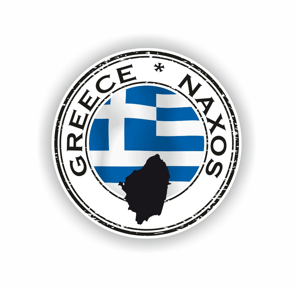Naxos 02 Greece Seal Round Flag