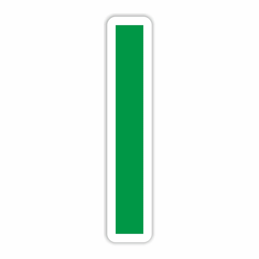 Letter I Green