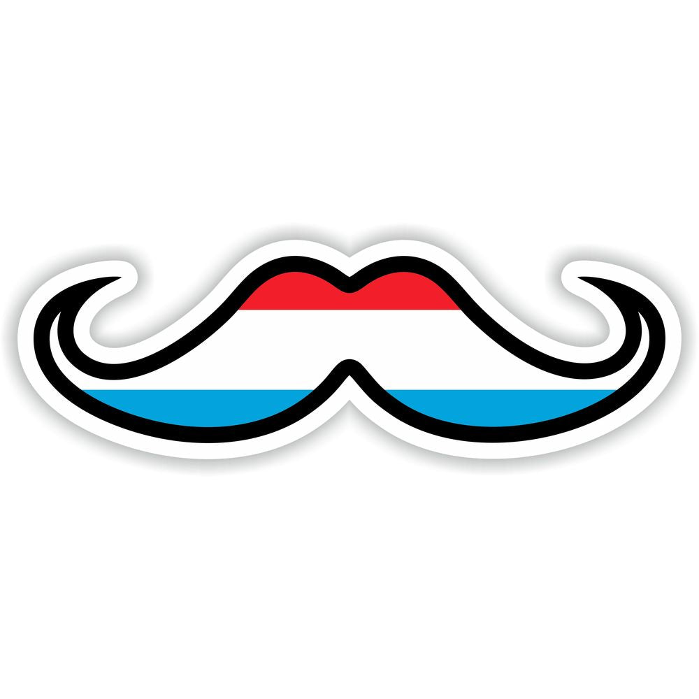Luxembourg Moustache Flag
