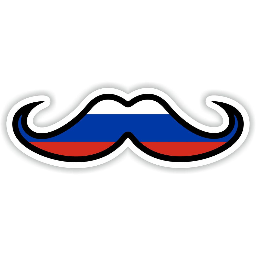 Russia Moustache Flag