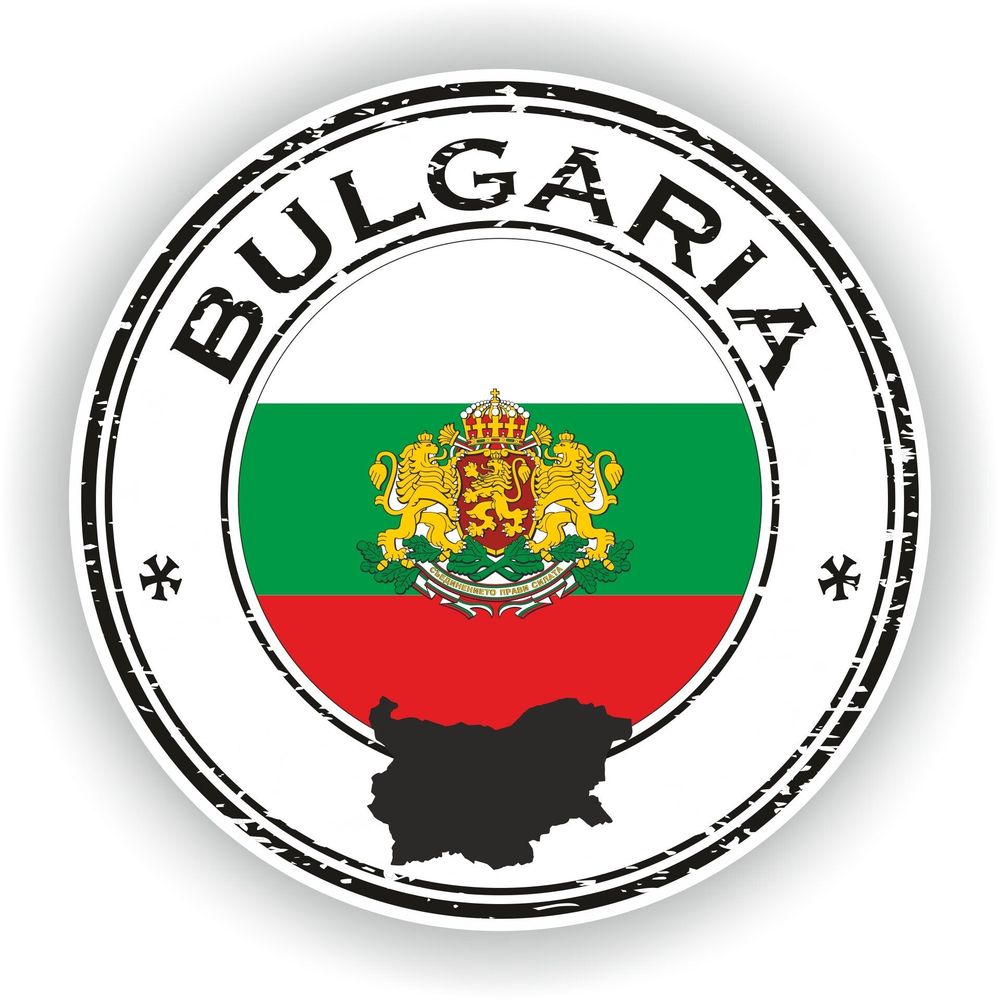 Bulgaria Seal Round Flag