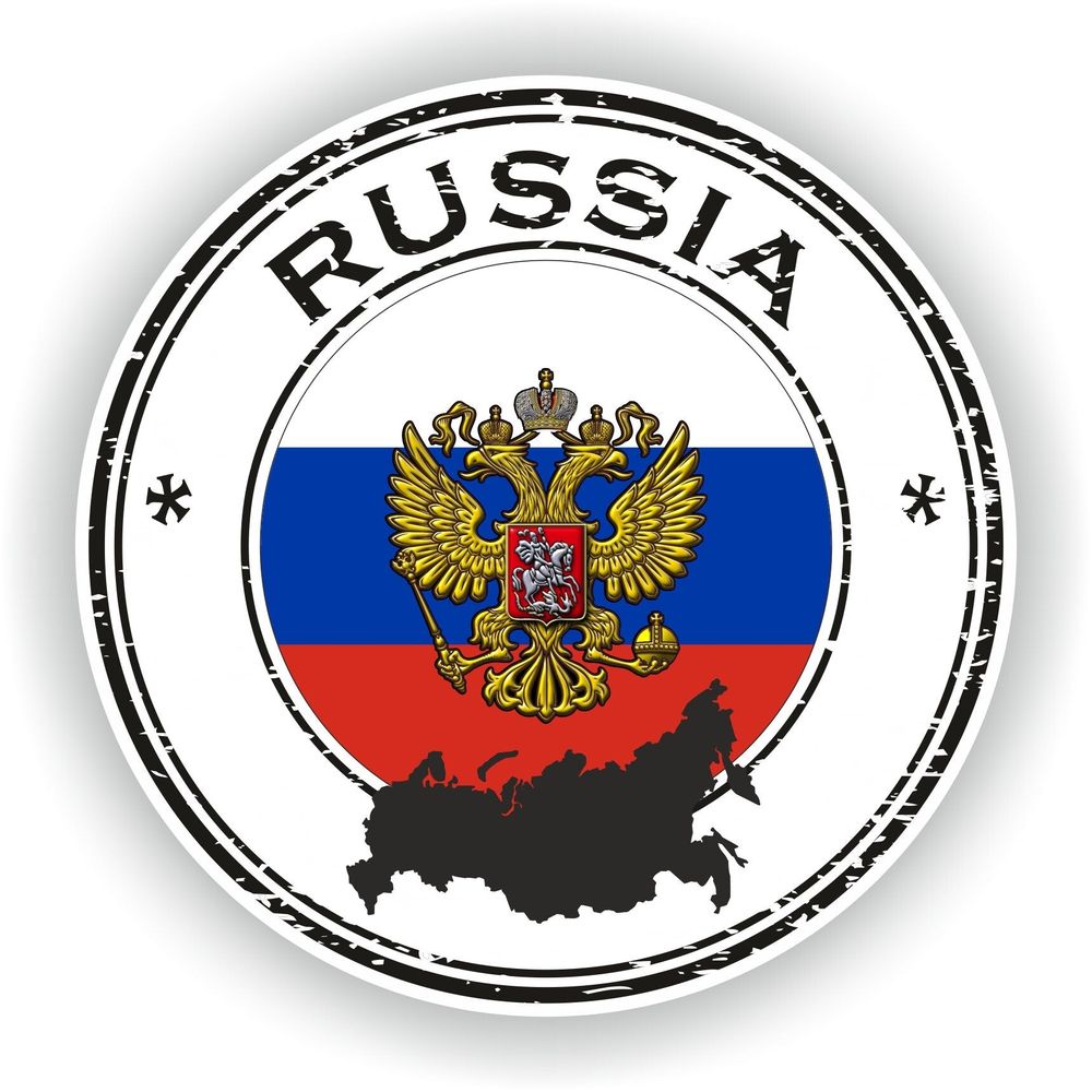 Russia Seal Round Flag