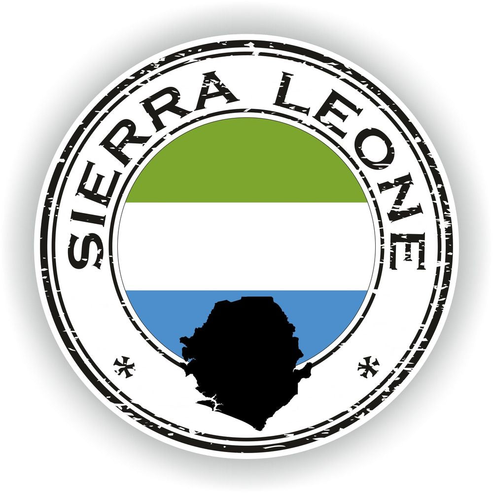 Sierra Leone Seal Round Flag