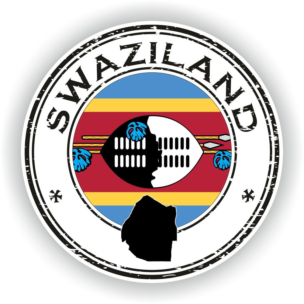 Swaziland Seal Round Flag