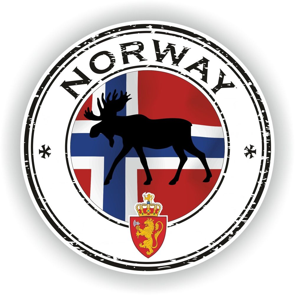 Norway Seal Round Flag