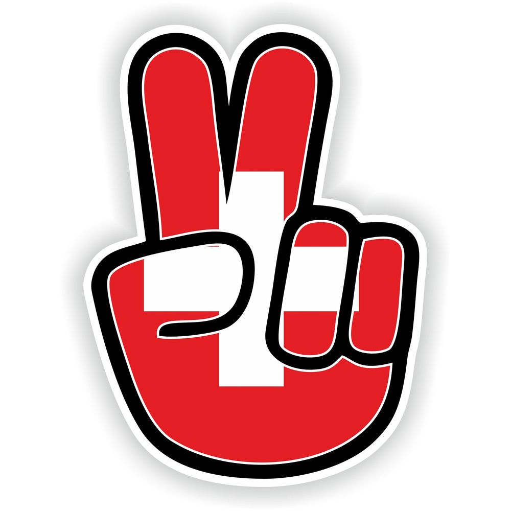 Switzerland Hand Peace Victory Hippy