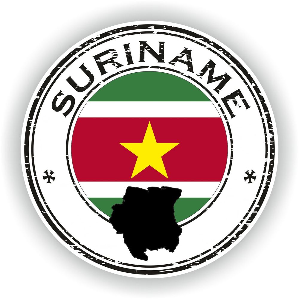 Suriname Seal Round Flag