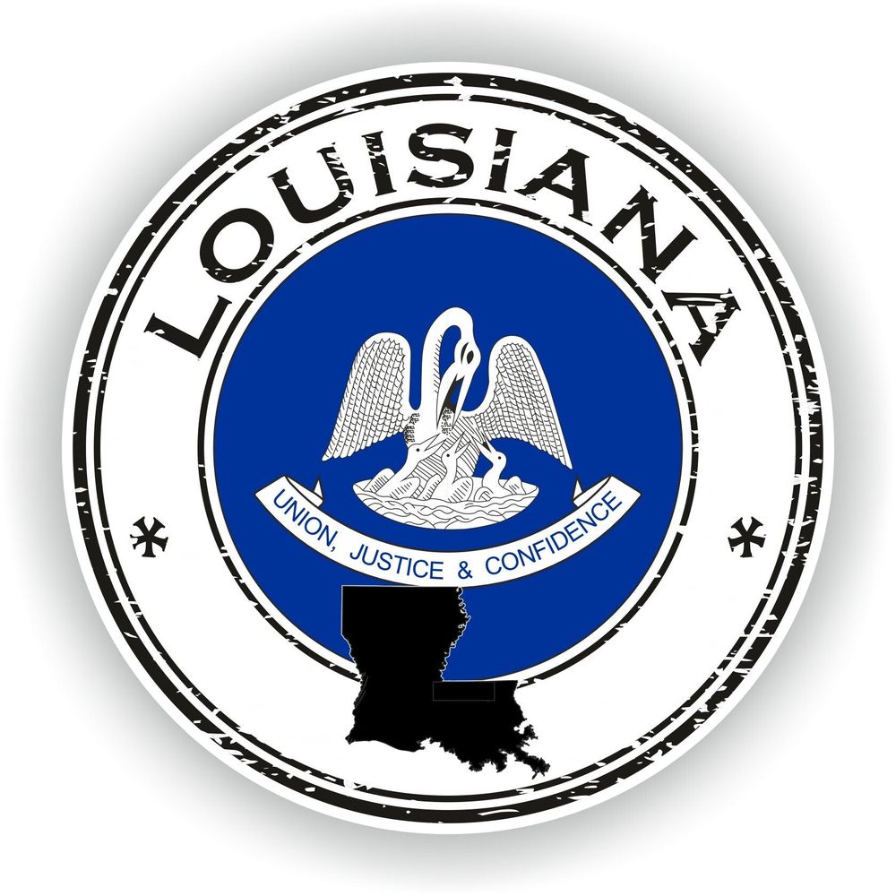 Louisiana Seal Round Flag
