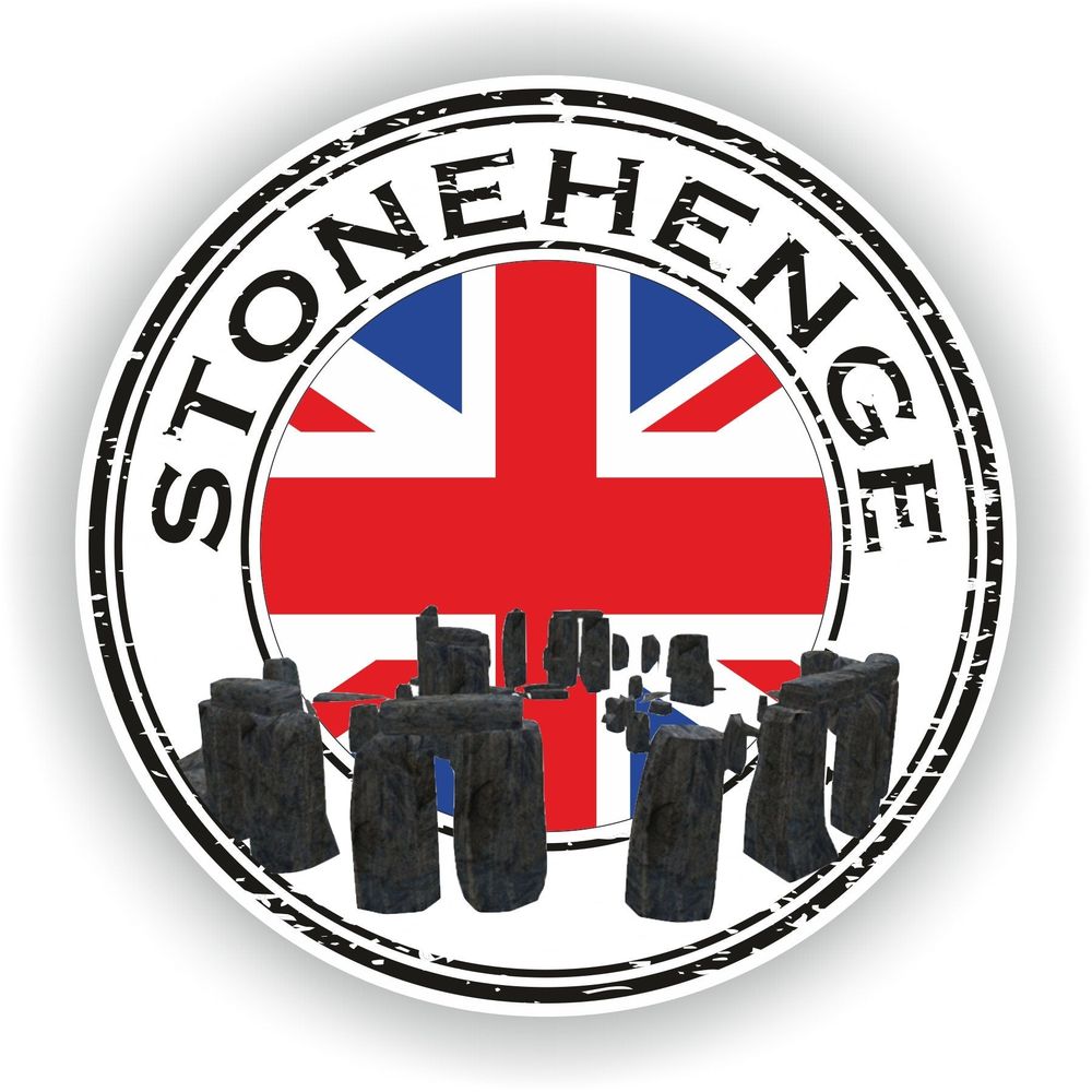 Stonehenge Seal #02 Round Flag