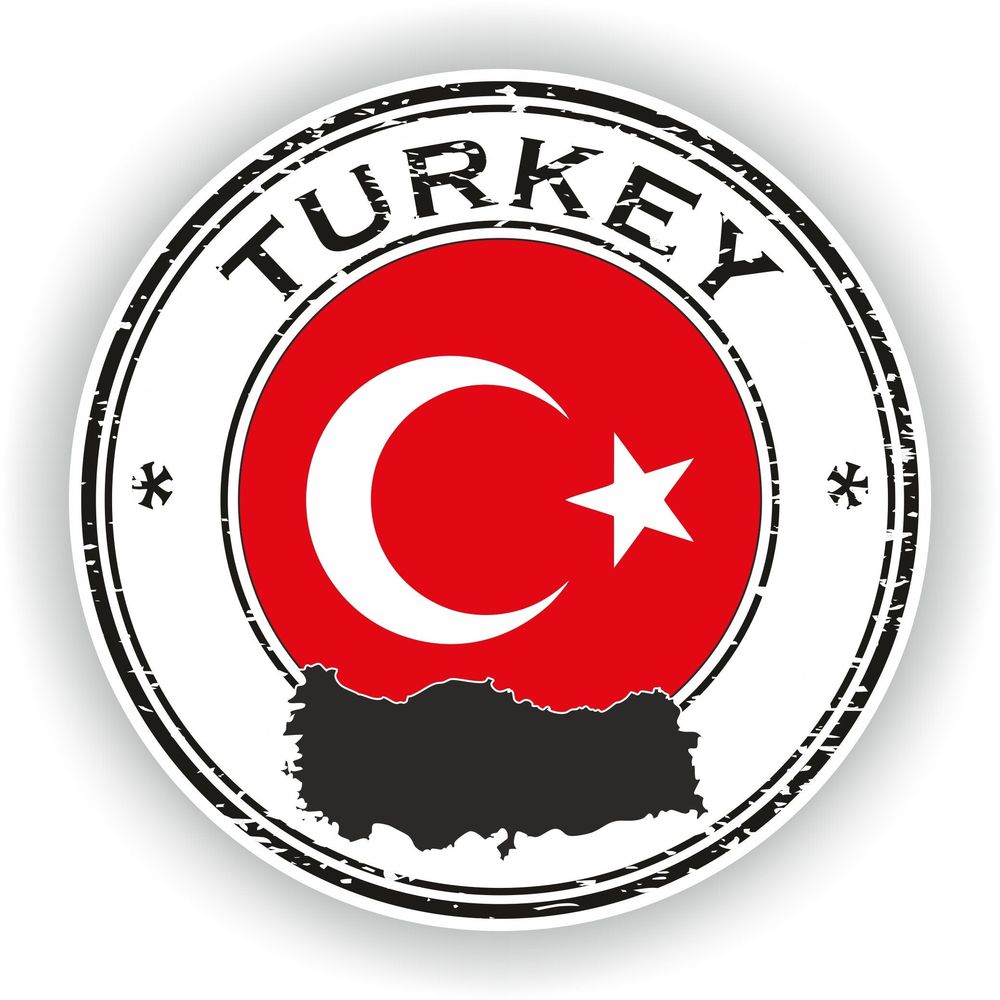 Turkey Seal Round Flag