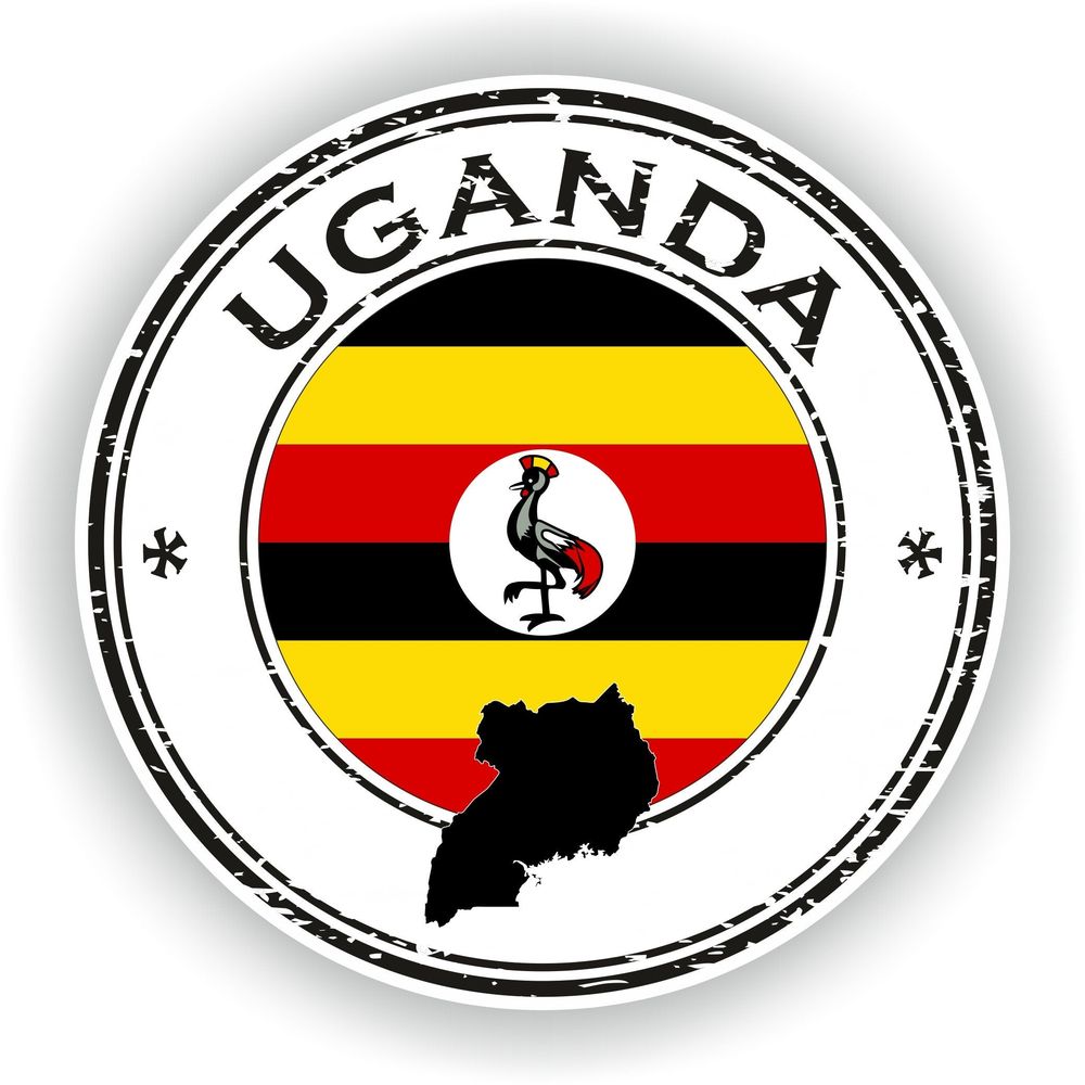 Uganda Seal Round Flag