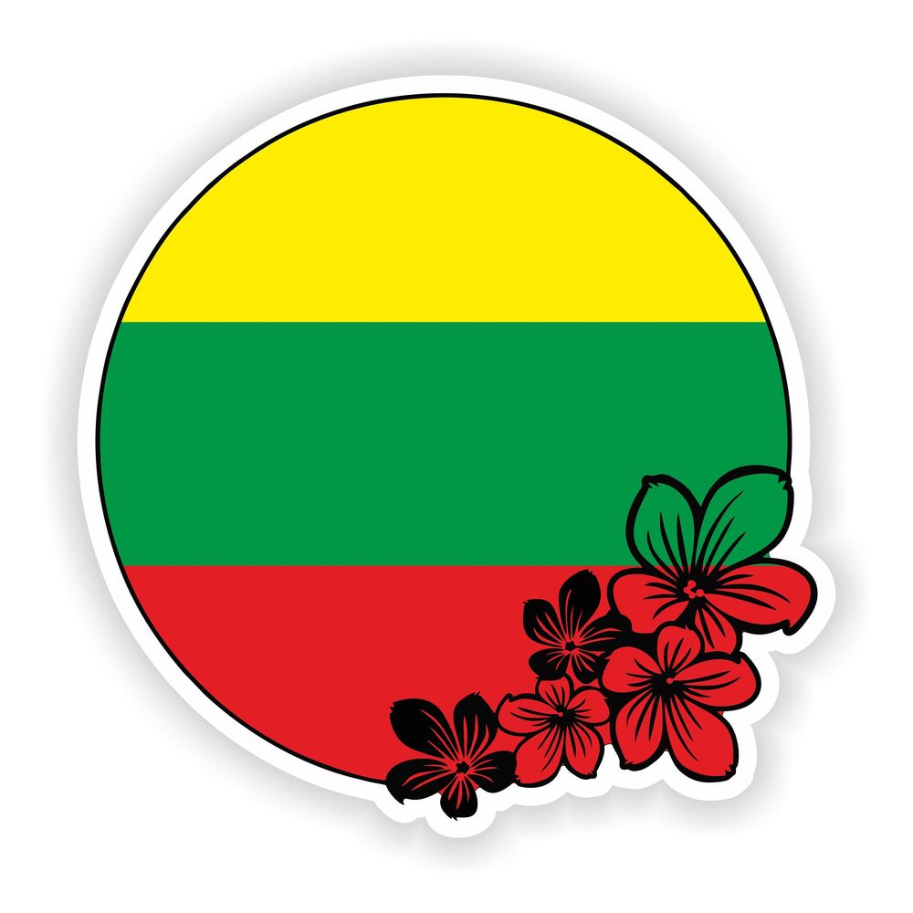 Lithuania Round Flag