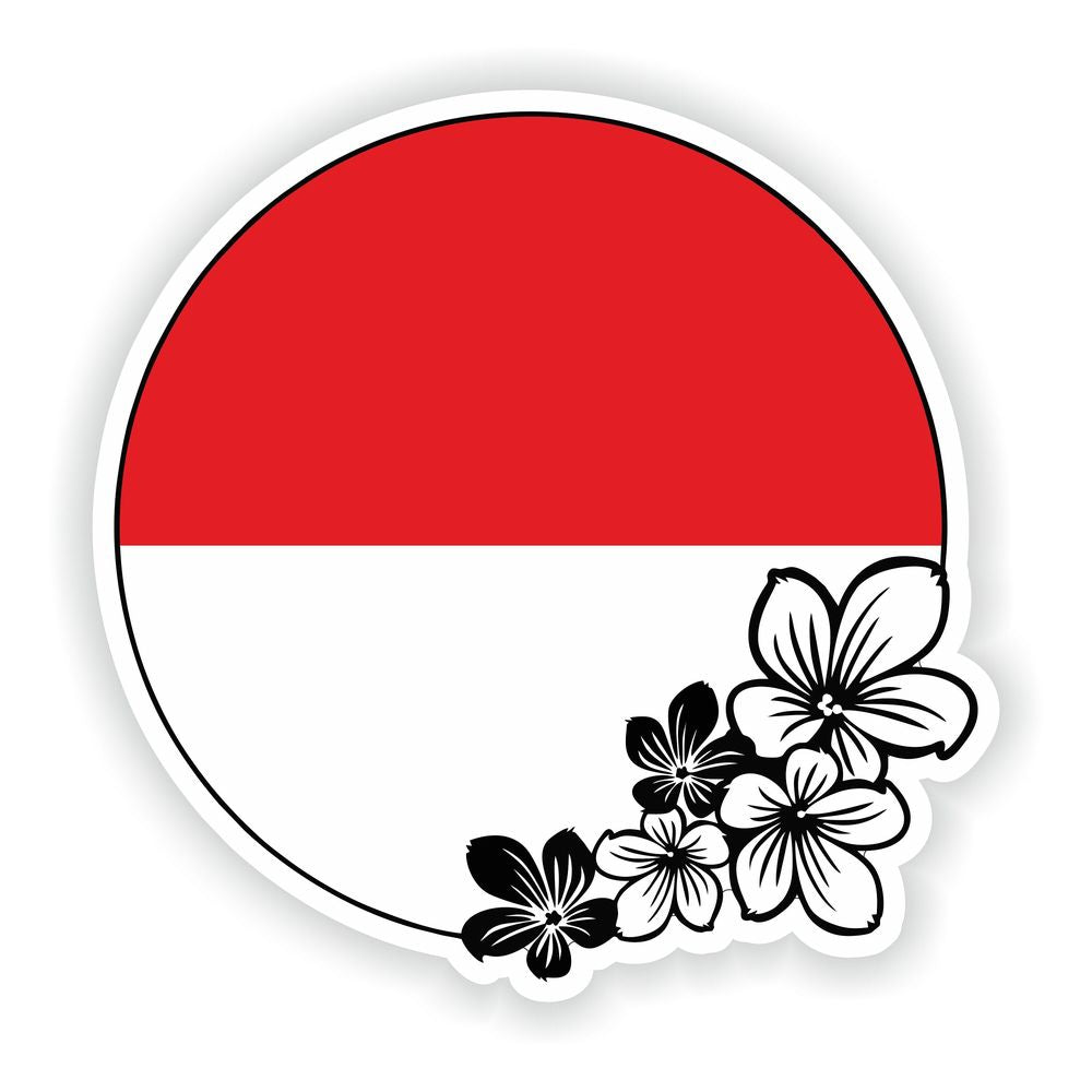 Monaco Round Flag