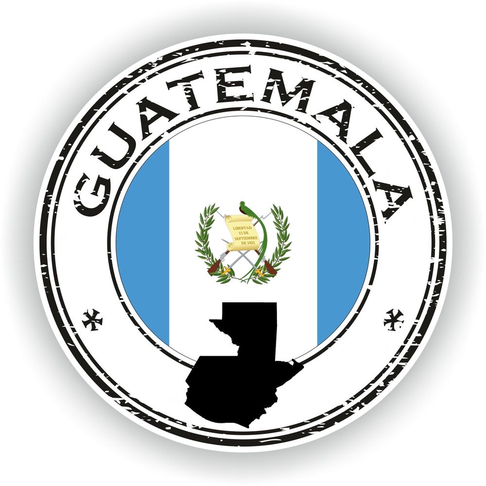 Guatemala Seal Round Flag