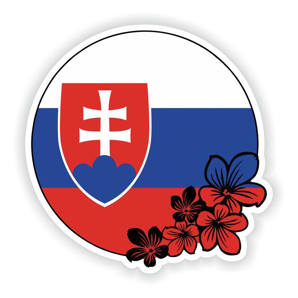Slovakia Round Flag