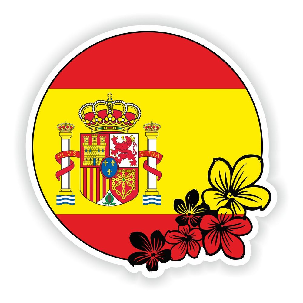 Spain Round Flag