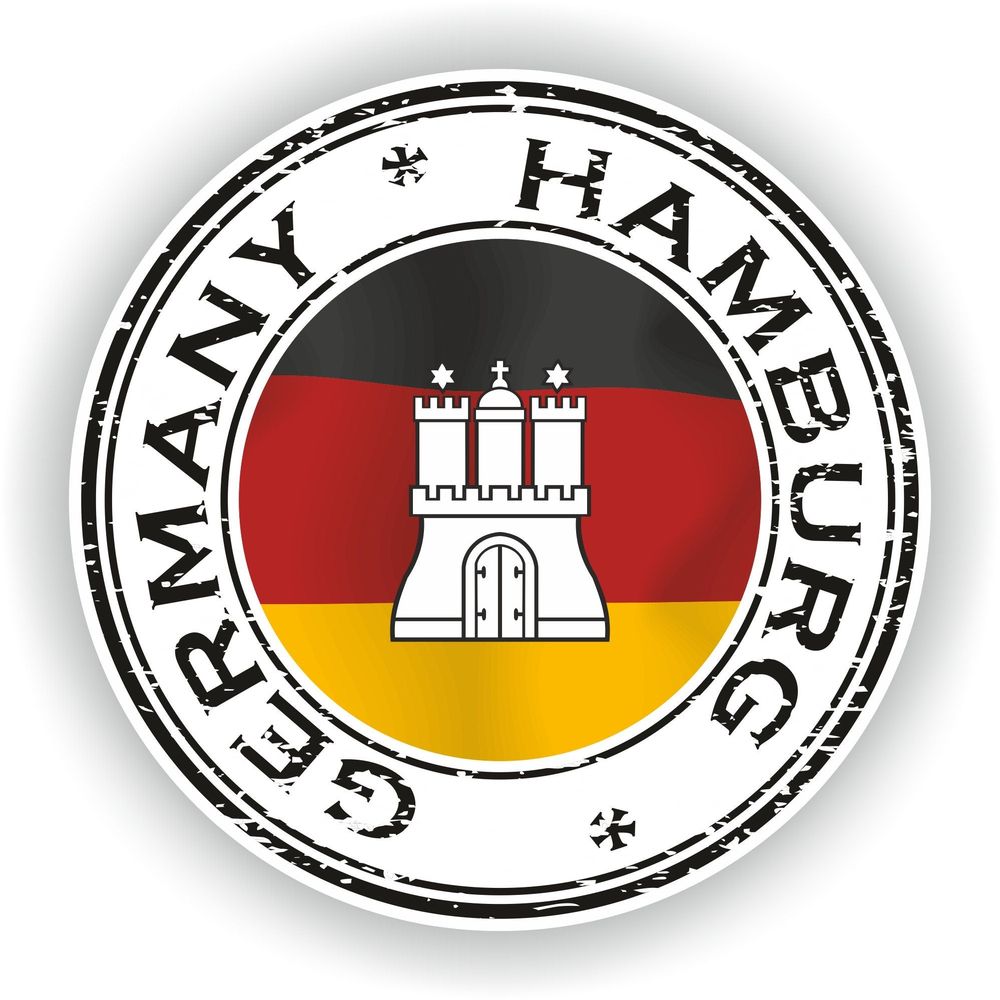 Germany Hamburg Seal Round Flag