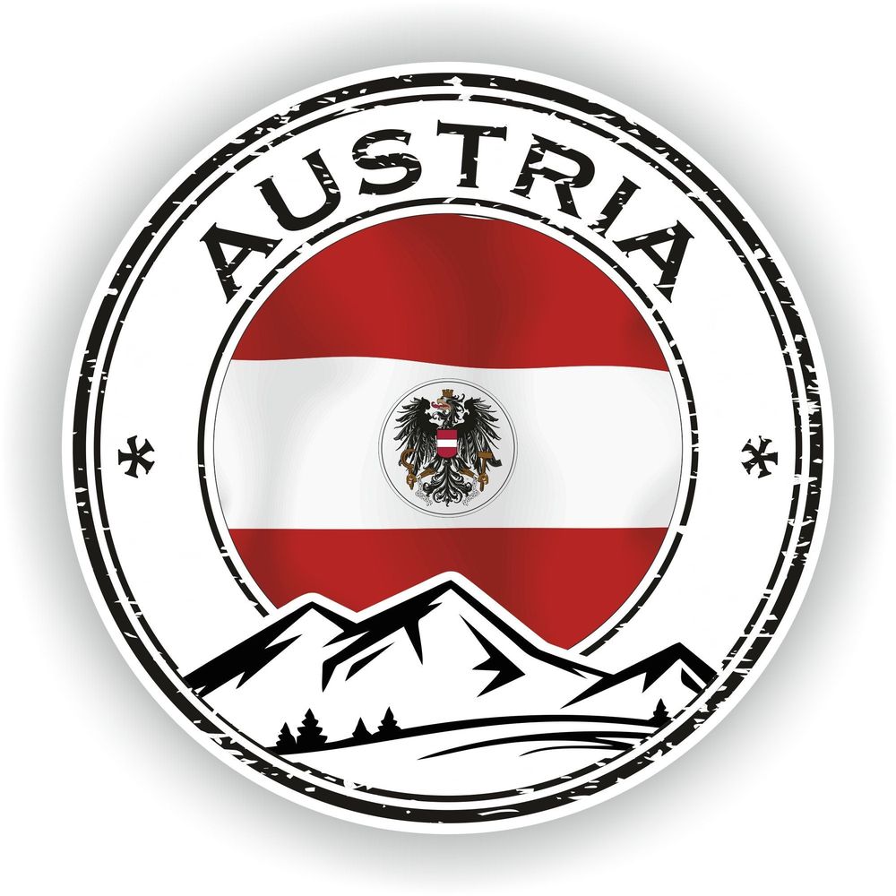 Austria Seal Round Flag