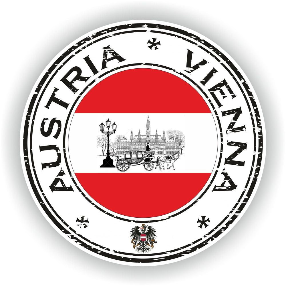 Austria Vienna Seal Round Flag