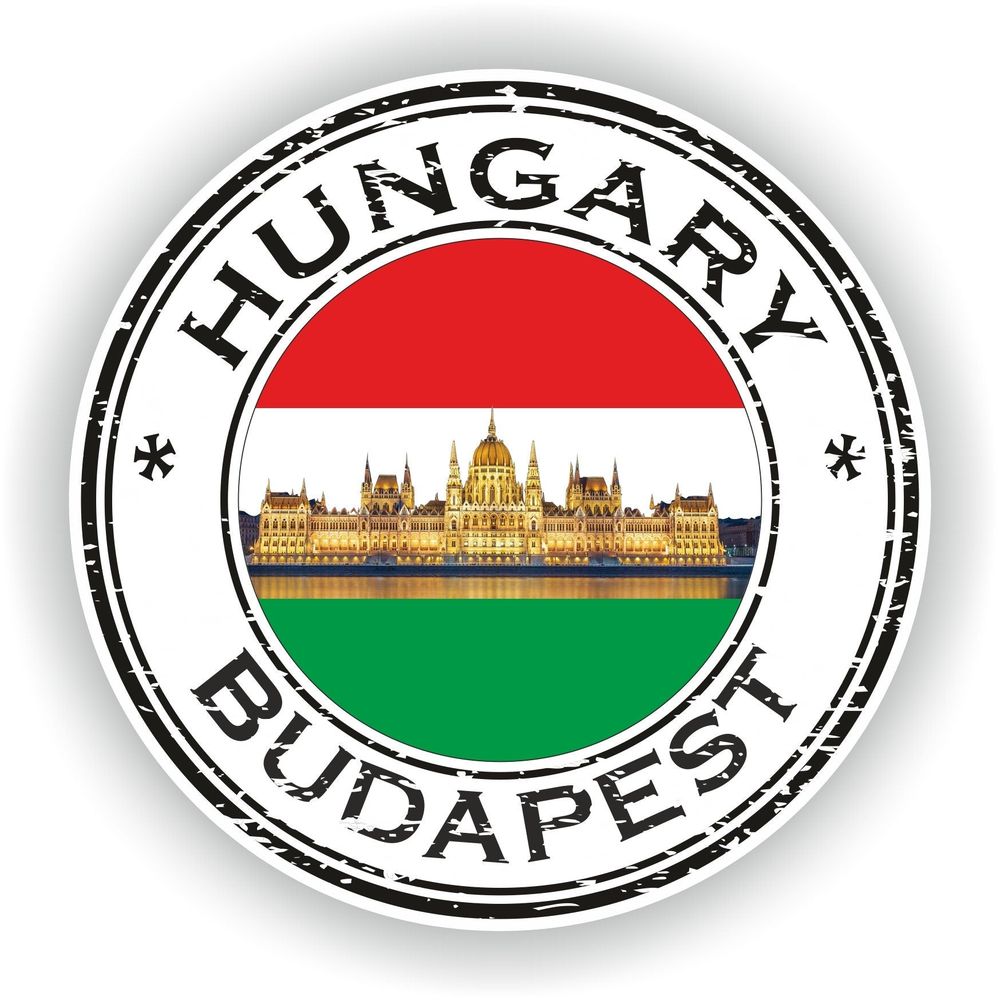 Budapest Hungary Seal Round Flag