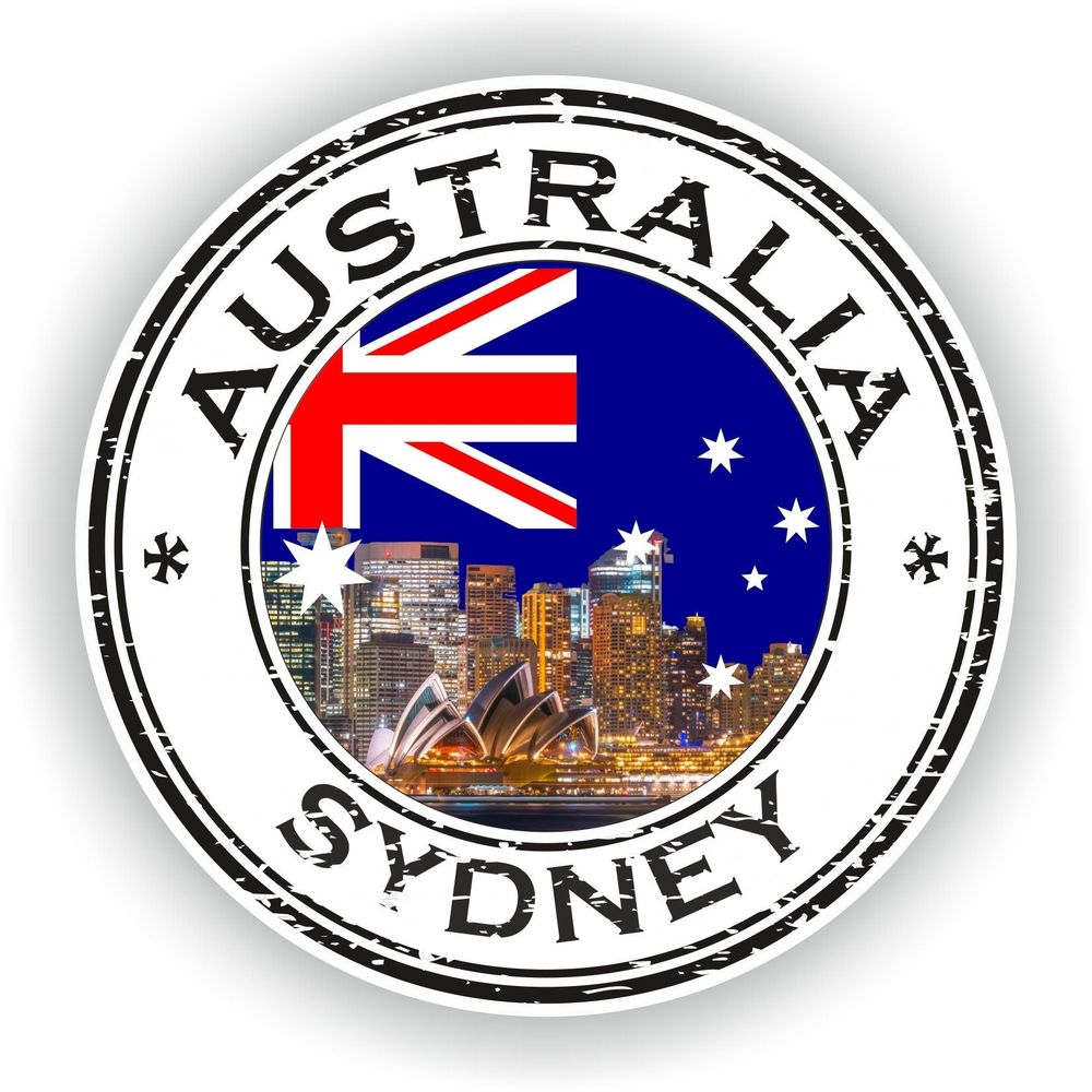 Sydney Australia Seal Round Flag #03
