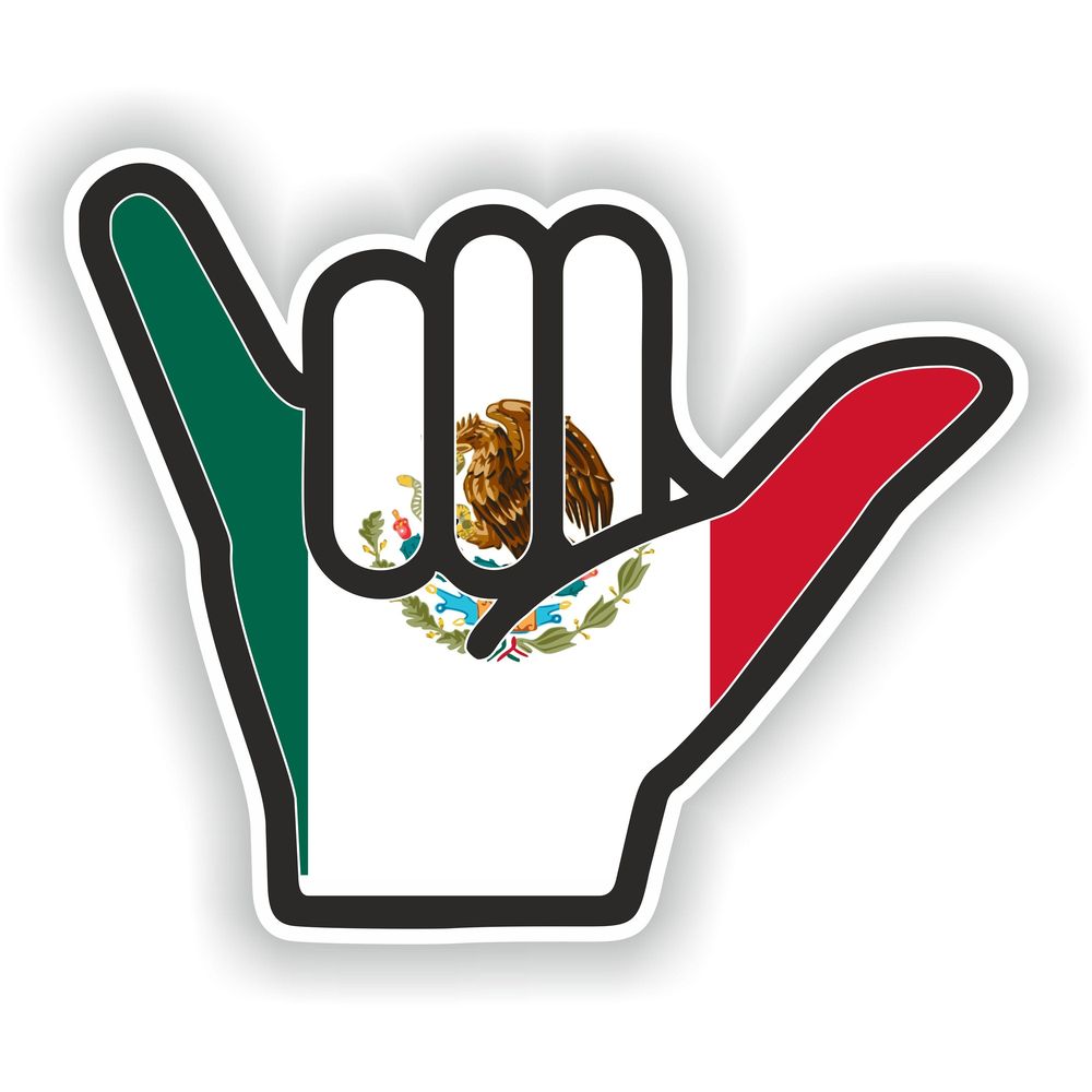 Mexico Shaka Hand Hang Loose