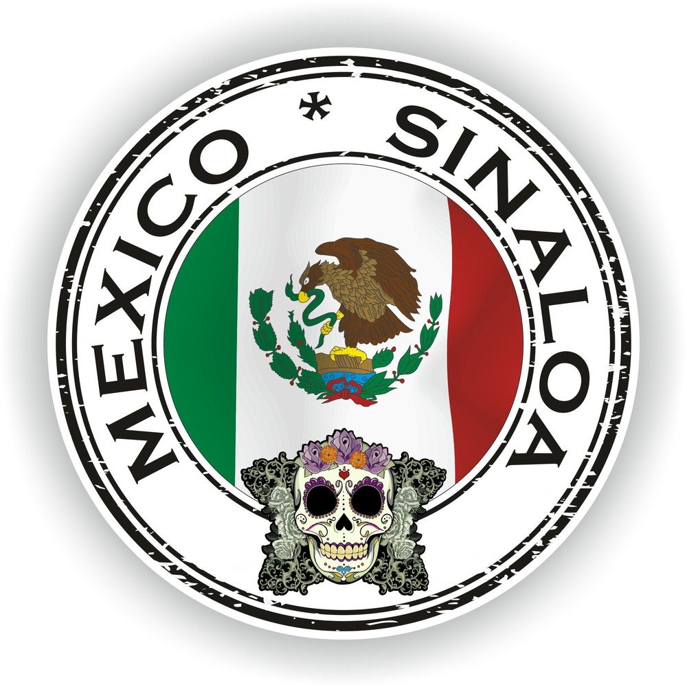 Sinaloa Mexico Seal Round Flag