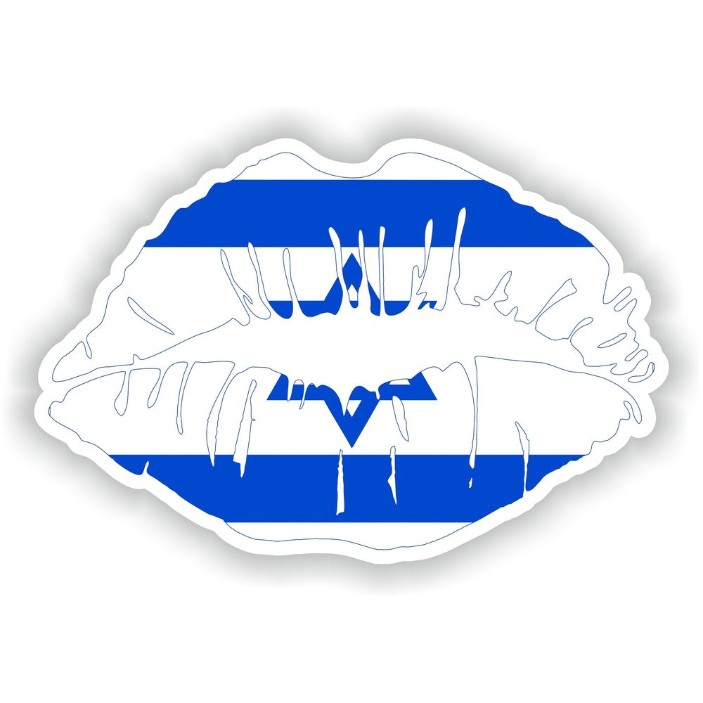 Lips Israel Flag