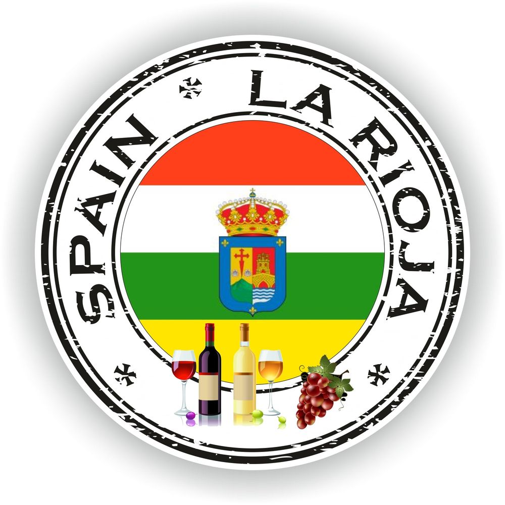 Spain La Rioja Seal Round Flag
