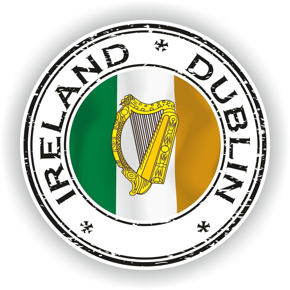 Ireland Dublin #02 Seal Round Flag