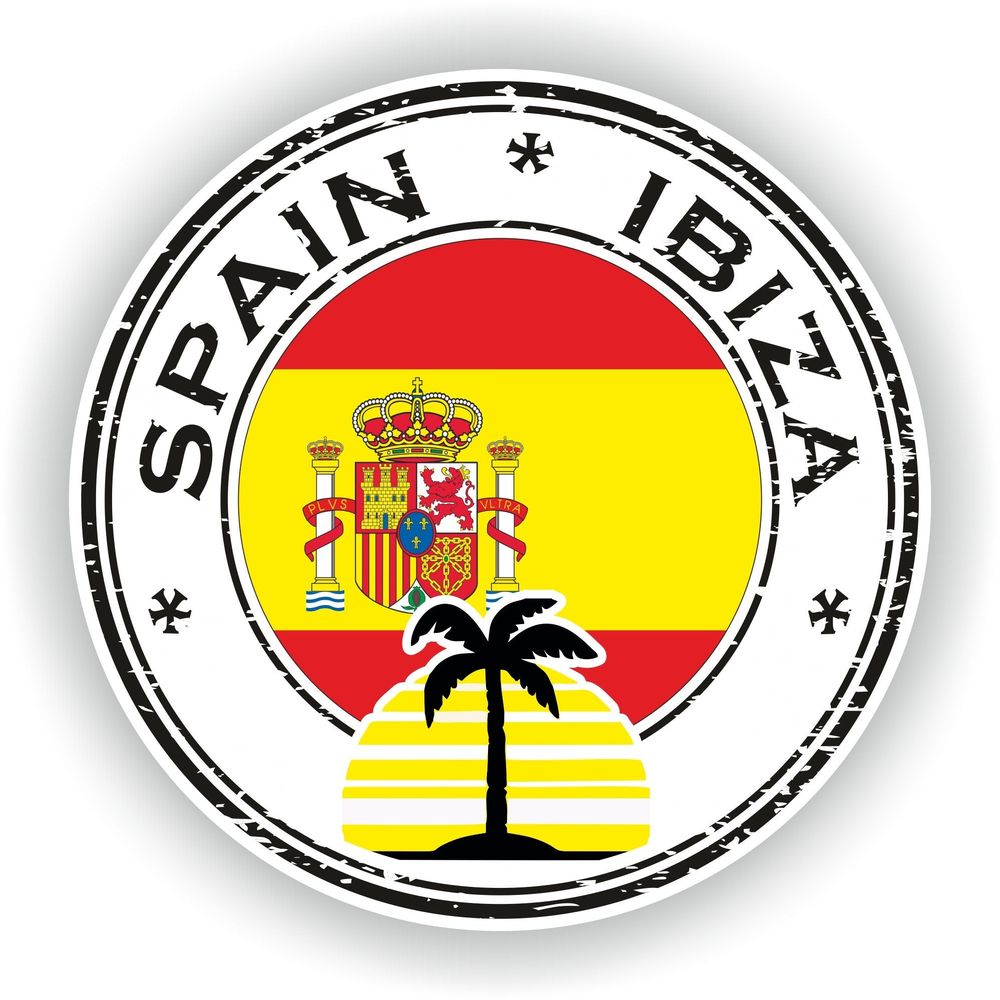Spain Ibiza Seal Round Flag