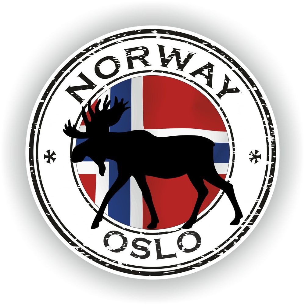 Norway Oslo Seal Round Flag