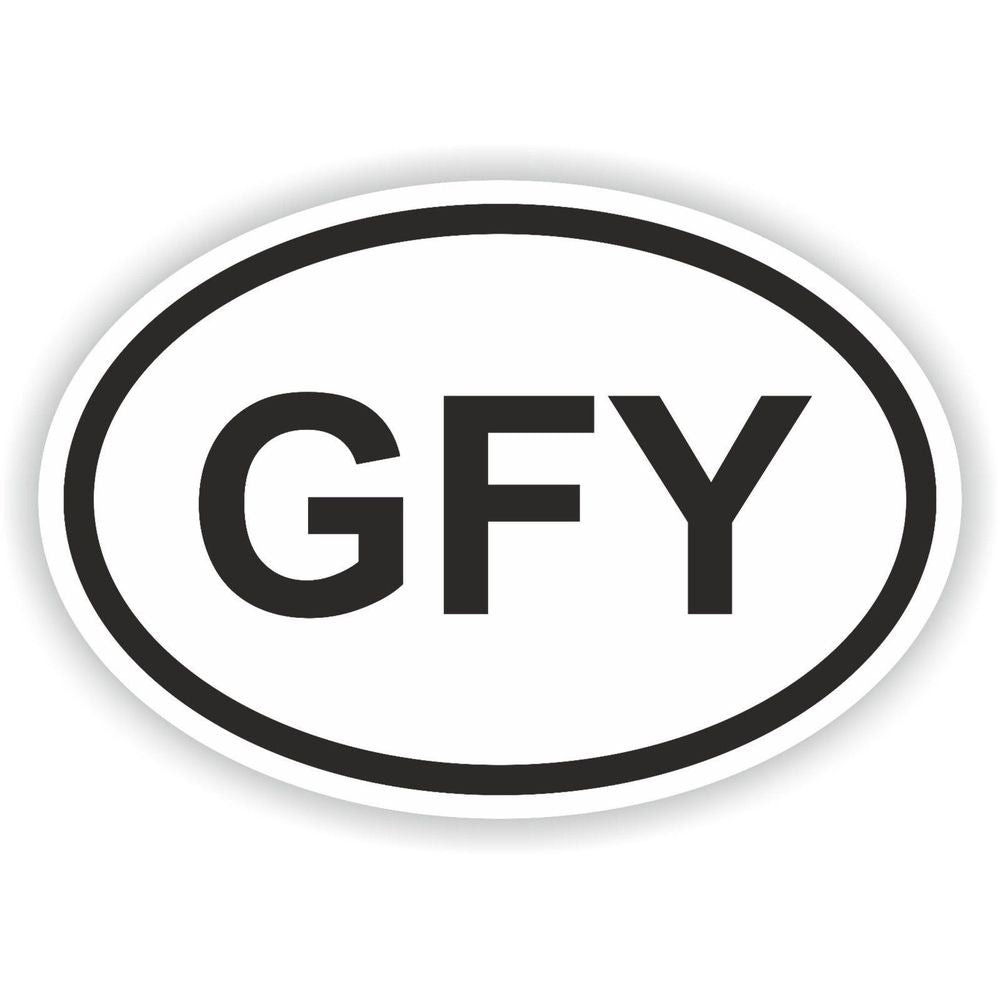 Gfy Country Code Oval Attitude Funny Rude Offensive