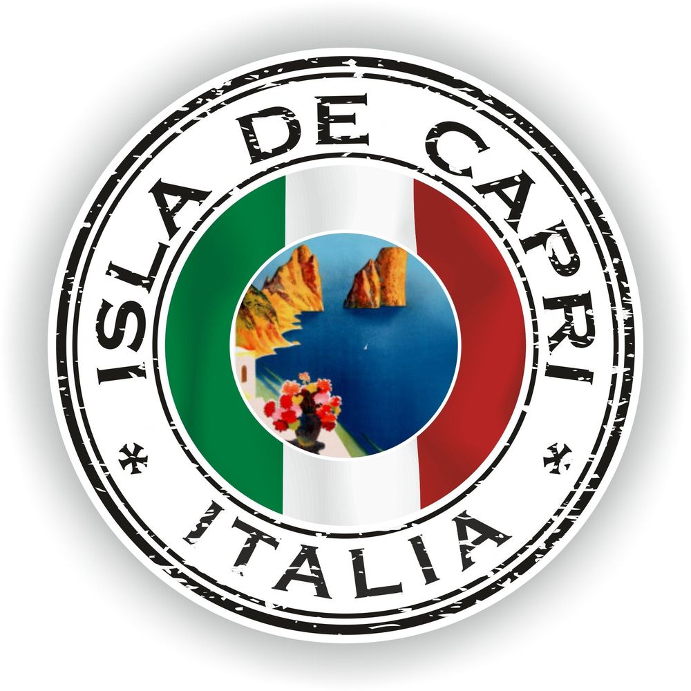 Italy Capri Seal Round Flag