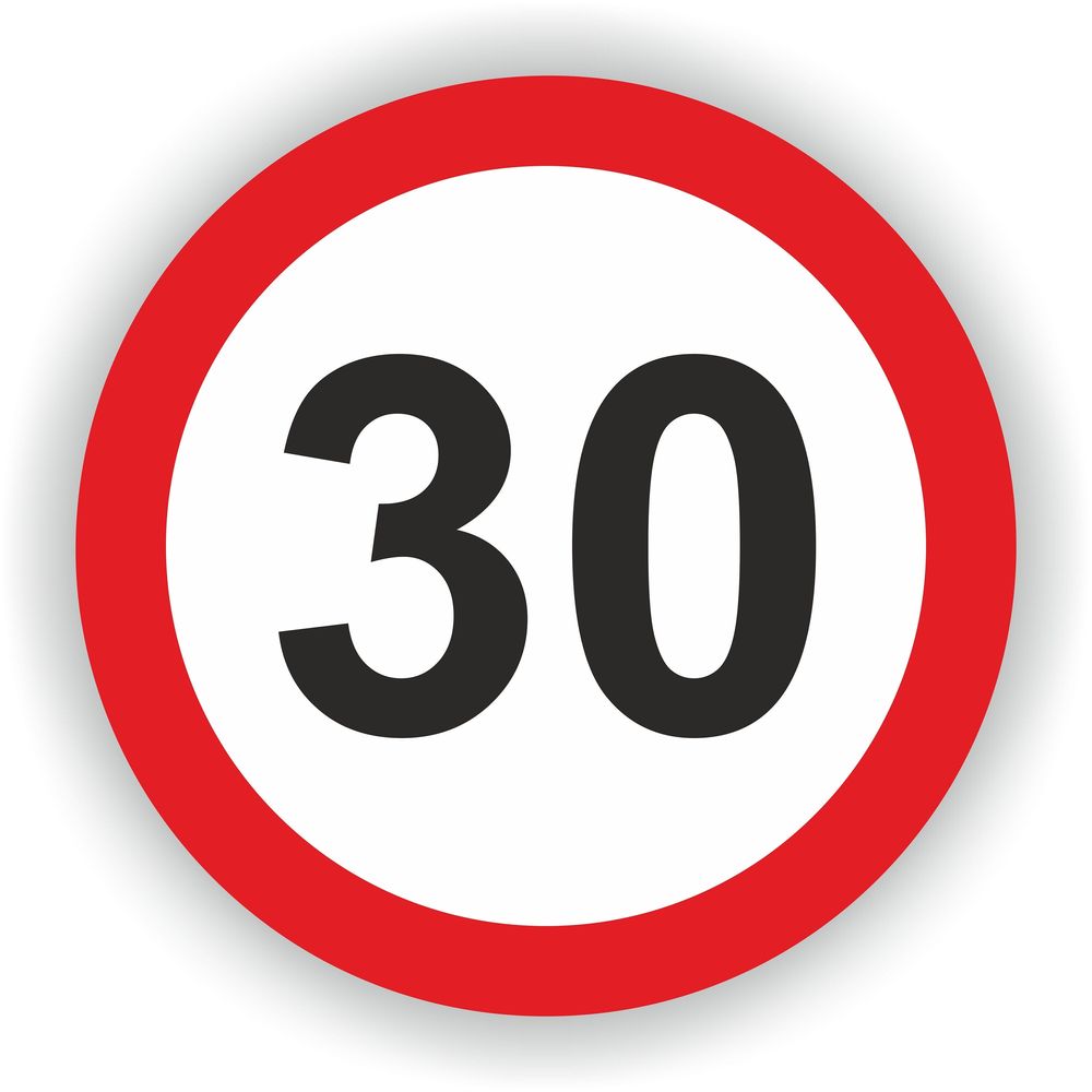 Speed Limit 30 Warning