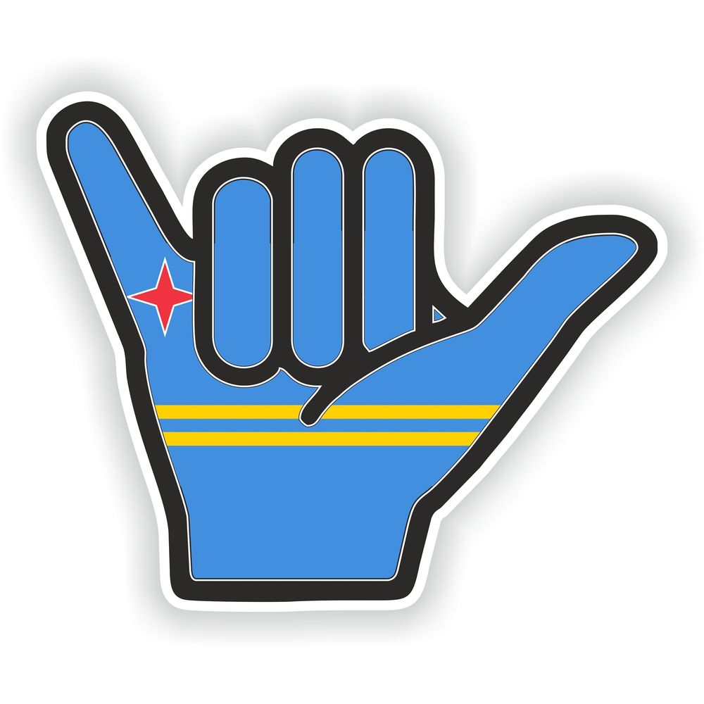 Aruba Shaka Hand Hang Loose