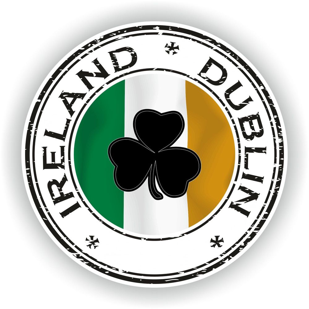 Ireland Dublin Seal Round Flag