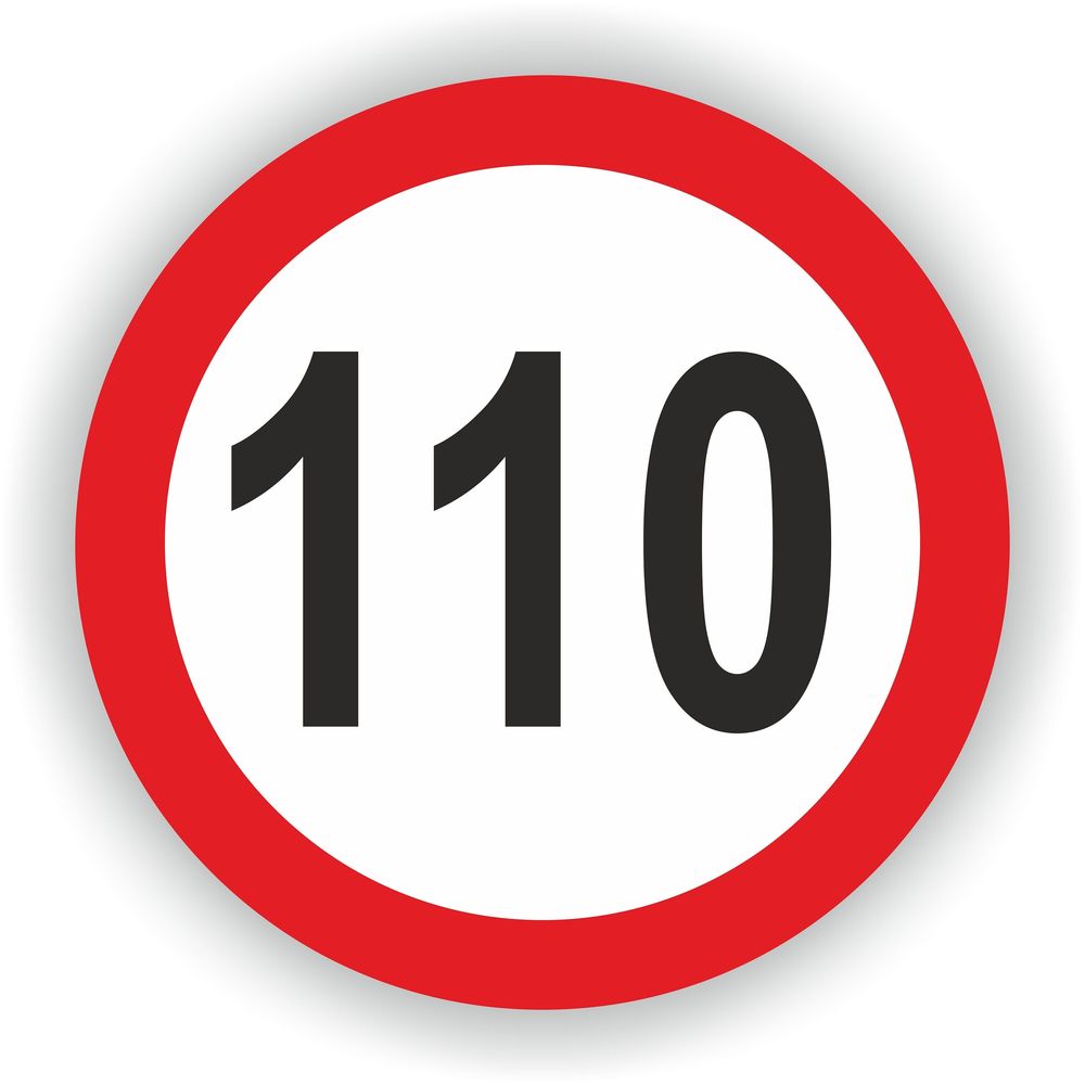 Speed Limit 110 Warning